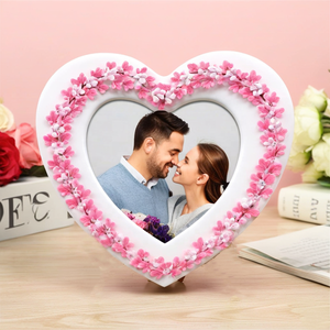 Lãng Mạn Valentine Của Ngày Nhựa Hình Ảnh Khung Tùy Chỉnh Màu Hồng Khung Ảnh Với Tình Yêu Máy Tính Để Bàn Trang Trí Món Quà Kỳ Nghỉ - Product Image 3