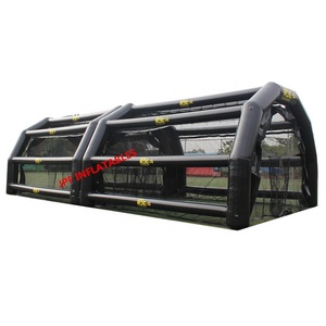 Hot bán 40ft dài bán buôn Inflatable bóng chày batting lồng với có thể tháo rời Net, Inflatable batting lồng lều với lưới - Product Image 1