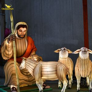 Linternas de Tela de Seda Tradicionales Chinas Grandes para Exteriores, Luces LED para Año Nuevo, Diwali, Acción de Gracias, Impermeables, para Fiestas - Product Image 4