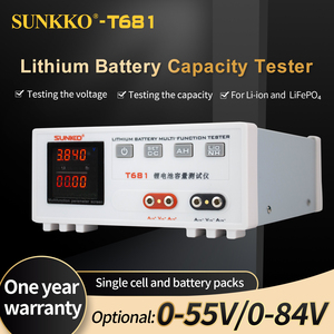 เครื่องทดสอบความจุแบตเตอรี่ลิเธียม T681 เครื่องทดสอบแรงดันแบตเตอรี่ 55v 84v เครื่องทดสอบการคายประจุแบตเตอรี่ลิเธียม - Product Image 5