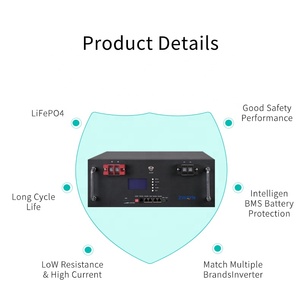 แบตเตอรี่แบบติดตั้งบนชั้นวาง Zwayn 51.2V 48V 200Ah ระบบกักเก็บพลังงานภายในบ้าน 10Kwh ชุดแบตเตอรี่ 48V - Product Image 5