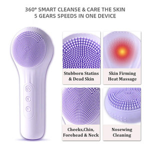 <span class=keywords><strong>Brosse</strong></span> <span class=keywords><strong>nettoyante</strong></span> faciale étanche IPX7 Sonic, rechargeable, nettoyage en profondeur, exfoliation, <span class=keywords><strong>brosse</strong></span> électrique pour le <span class=keywords><strong>visage</strong></span>, nettoyage des pores - Product Image 2