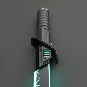Sabre laser LGT <span class=keywords><strong>Darksaber</strong></span> FX, lame noire, sabre RGB, swing fluide, flash-on-Clash, poignée en métal |   Inspiration Mandalorienne 4-8 Heures - Product Image 5