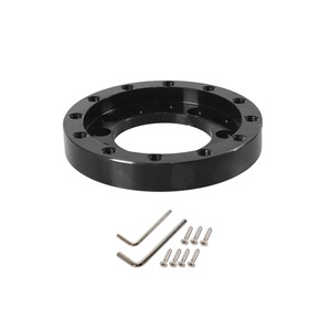 Racing <b>Wheel</b> Adapter 8cm Diameter 1.2cm Height Alloy Black For Logitech G25 G27 Steering <b>Wheel</b> - Product Image 4