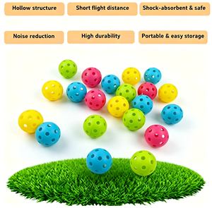 Balles de golf miniatures multicolores de 42 mm en EVA creux, balles d'entraînement souples pour enfants débutants, entraînement de swing en intérieur, logo personnalisé - Product Image 3