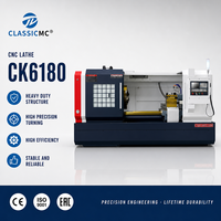 Tour CNC à lit plat CK6180, directement de l'usine, pour l'usinage automobile et des moules, avec assurance qualité et longue durée de vie