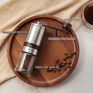 Vente en gros de fraiseuse à café commerciale Barista Flat Burr Machine à expresso Moulin à café manuel réglable à la main - Product Image 5
