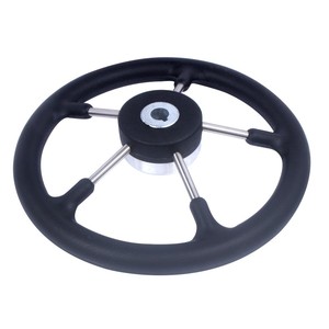 Steering Wheel Boat Marine Steering Control 14 Inch Foam Grip With Ball Head For <b>Yacht</b> Speedboat Fishing Boat - Product Image 2