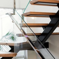 VIKO 2023 Escalier de haute qualité Design moderne Escalier droit préfabriqué en acier et bois