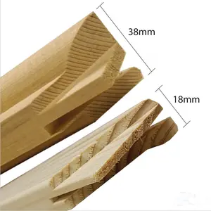 Cornice in legno cavo di tela elasticizzata in tela di pino di rabarbaro all'ingrosso