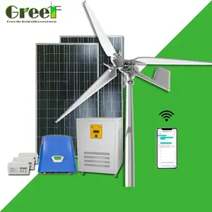 5kw Elektrische Lage Start Up Solar Hybrid Hoge Goede Kwaliteit Windmolen Pitch Control Windenergie Generatoren Met Off Grid/op Grid Syst
