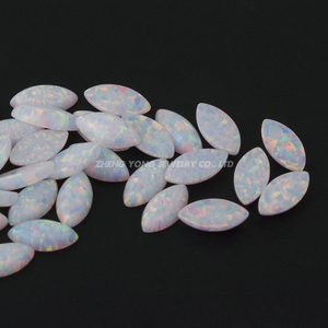 Offre Spéciale 2x4mm 2.5x5mm Marquise Cut White Cabochon Opal Stone - Product Image 3