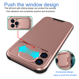 Coque arrière en TPU étanche, étui de téléphone chic et mince pour <span class=keywords><strong>iphone</strong></span> <span class=keywords><strong>11</strong></span> et 12, avec caméra coulissante, housse de Protection résistant aux chocs - Product Image 3