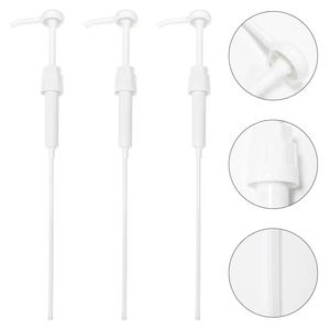 Dispensador de bomba de galón de plástico blanco 38/400 resistente, champú, loción de jabón líquido, bomba de botella de plástico con boquilla larga - Product Image 1