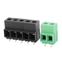 Bloc de bornes à vis haute intensité 135T-10.16mm 65A 1000V, connecteur de soudure PCB 2P 3P noir et vert