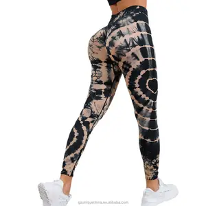 Unique Workout Clothes Tie Dye Scrunch Butt Lifting Gym Fitness Leggings Quick Dry And Seamless women's Yoga Pants