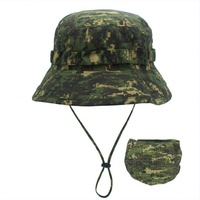 Topi memancing luar ruangan tabir surya UV topi taktis Panama nelayan lipat Sniper kamuflase kustom layanan OEM uniseks ACE