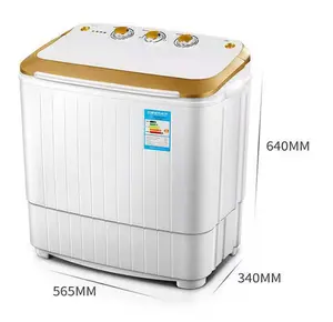 Sıcak satış çift varil yarı otomatik çamaşır makinesi küçük iç dış ticaret dehidratasyon çamaşır makinesi