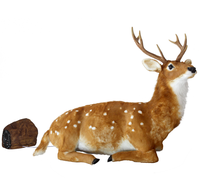 Modèle de cerf animé en fibre de verre réaliste avec Bluetooth, décoration de Noël, renne, élan, ornement pour la maison, décoration de vacances, cadeau, présentoir