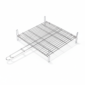 Griglia doppia in acciaio inox 35x40cm (Sauvic 2682) - Product Image 2
