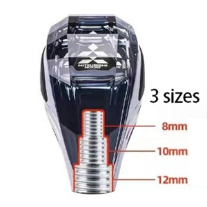 Car Crystal Gear Shift Head Touch Color Led Light 8/<strong>10</strong>/12Mm <strong>Built</strong> <strong>in</strong> Interface Shift Gear Knob - Product Image 1