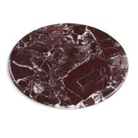 Table basse de luxe italienne Rosso Levanto en marbre rouge naturel Lifepursue