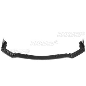 Diffuseur de pare-chocs avant noir/aspect fibre de carbone pour Infiniti Q50 Sport 2014 2015 2016 2017 - Product Image 2