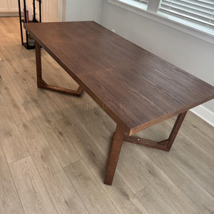 Pieds de table antidérapants et silencieux, design minimaliste, pour hôtel, cuisine, restaurant, table à manger en bois - Product Image 2