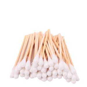 Hisopos de algodón absorbentes médicos desechables, hisopos de algodón estériles de 10 cm, 1000 hisopos, hisopos de algodón estériles cosméticos de un solo cabezal - Product Image 2