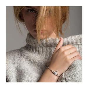 Nouveau Bracelet Chaîne en Zircon Plaqué Or pour Femme, Design Vivienne Star, Style Western Queen Mother, Tendance Mode - Product Image 3