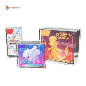 Cajas de almacenamiento personalizadas Pokemoned Tcg Pokemoned Elite Trainer Box Etb Funda protectora de plástico para tapa magnética - Product Image 1