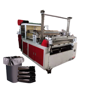 Pla plastic film for garbage bag making machine mini disposable plastic trash bag making machine