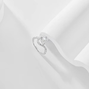 Premium Quality Elegant 925 Silver <b>Diamond</b> <b>Ring</b> for Daily Wear Anniversary Gift for Her Available for Affordable Price - Product Image 3