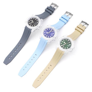 Nuevas correas de reloj deportivo de buceo impermeables de 22mm para Roloex, correa de reloj de goma de extremo curvo de 20mm para Omegia X <span class=keywords><strong>Swatch</strong></span> <span class=keywords><strong>MoonSwatch</strong></span> - Product Image 3