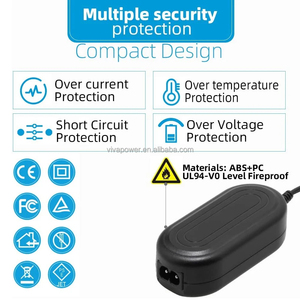 AA-E9 AA-E8 AA-E7 AA-E6A sostituzione AC adattatore di alimentazione per <span class=keywords><strong>Samsung</strong></span> videocamere SMX-F34BN SC-D86 D200 SC-MX10 SC-HMX10 SMX-F30BN Mo - Product Image 4
