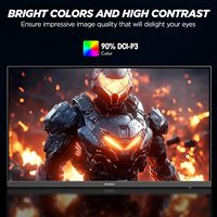 Moniteur de jeu KOORUI 25 pouces 200 Hz FHD IPS avec temps de réponse de 1 ms, 99 % sRGB, interfaces HD+DP, noir, angle de vision vertical de 178°