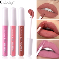 Rouge à lèvres liquide mat imperméable, gloss minéral, 6 couleurs, format voyage 2,8 ml