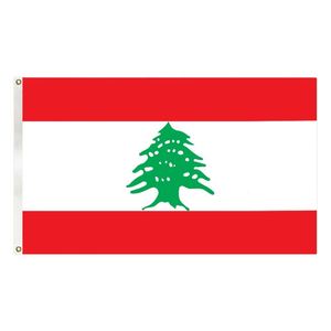 ธงชาติเลบานอนขนาด 3x5 ฟุต ทำจากโพลีเอสเตอร์ ราคาถูก พร้อมห่วงโลหะสองจุด - Product Image 2