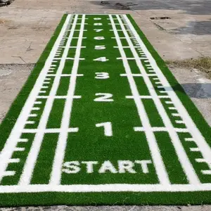 프리미엄 품질 회색 녹색 썰매 트랙 스포츠 체육관 바닥을위한 인공 잔디 카펫