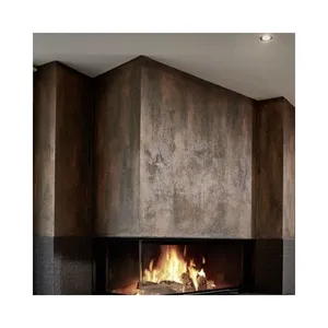 SHIHUI lapisan Veneer marmer Ultra tipis, dekorasi batu alam Panel dinding ubin untuk luar ruangan