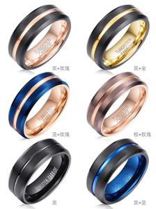 Niedriger Preis, einfacher und modischer Edelstahl <span class=keywords><strong>ring</strong></span>, abgeschrägter Wolframkarbid-<span class=keywords><strong>Ring</strong></span>, Großhandel mit Herren-und Damen schmuck - Product Image 5