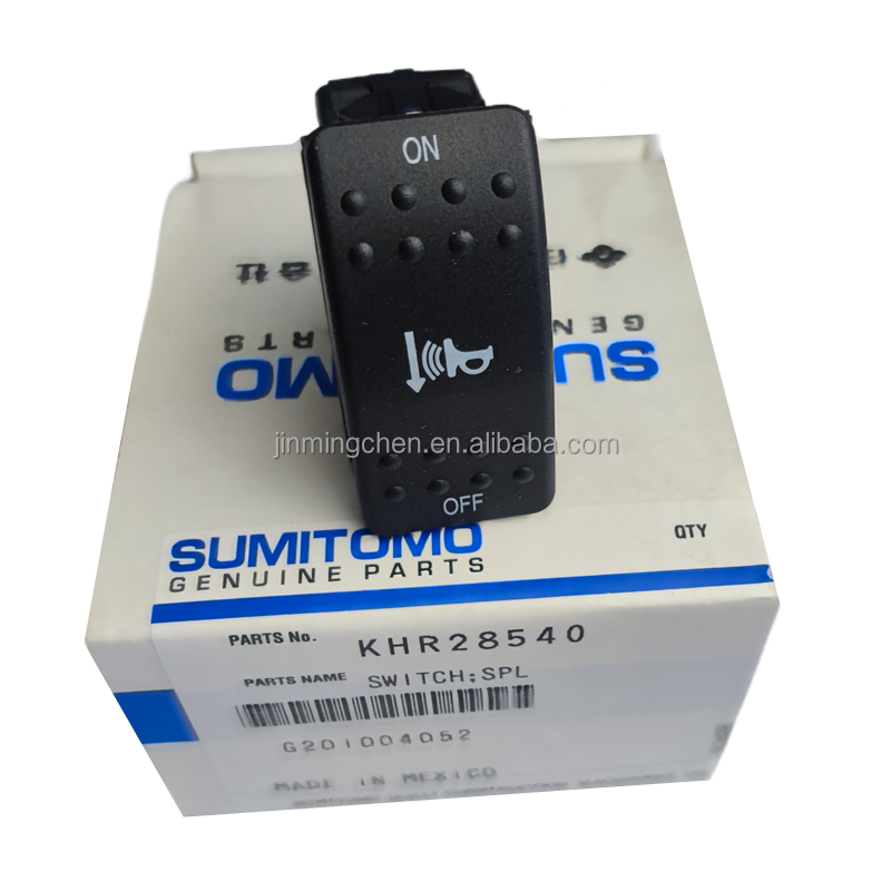 Original Excavator Parts Horn Switch KHR28540 for SH120-6 SH200-6 SH350-6 LBX210X3 LBX360X3