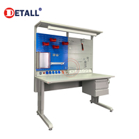 Banco de Trabajo Multifuncional para Reparación de Computadoras, con Protección ESD, para Técnicos Electrónicos, Fabricado en Acero Laminado en Frío, para Uso en Almacenes