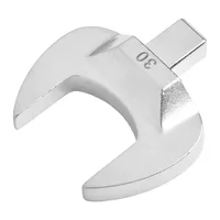 Clé à molette ouverte argentée 8-32mm, clé à insertion 9x12mm, en acier au chrome-vanadium, outil de torsion métrique pour maintenance mécanique
