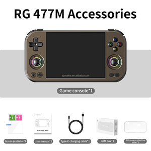 ANBERNIC New RG477M 휴대용 게임 콘솔 4.7 인치 화면 24 + 에뮬레이터 8000 + 게임 3D 홀 조이스틱 5300mAh 배터리 - Product Image 3