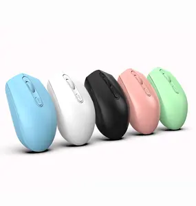 Petite souris de voyage sans fil 2.4Ghz, souris d'ordinateur silencieuse et mignonne, Mini ordinateur portable inalamricos