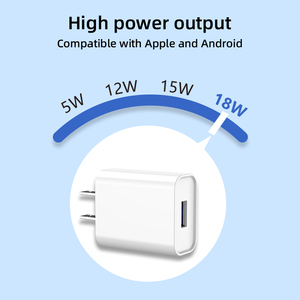 Nhà Máy Bán Buôn 18W Mini Xách Tay <span class=keywords><strong>USB</strong></span>-A Sạc Nhanh Nhanh Chóng Sạc Điện Cung Cấp Adapter Cho Điện Thoại Chúng Tôi <span class=keywords><strong>EU</strong></span> Sạc Du Lịch - Product Image 3