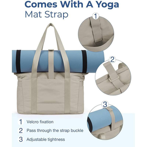 Bolsa Deportiva de Fitness con Bolsillo Frontal, Estilo Moderno, Cierre de Cremallera, Bolsa de Viaje para USA, Logotipo Personalizado, Bolsa de Gimnasio Impermeable para Mujer - Product Image 1