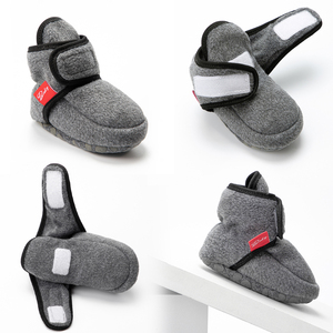 高品质保暖冬季室内婴儿婴儿鞋舒适棉软底婴儿短靴 - Product Image 5