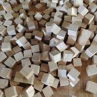 Blocs de construction en bois de paulownia massif, naturels, en forme de cube, plusieurs spécifications disponibles